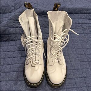 NWT white dr martens